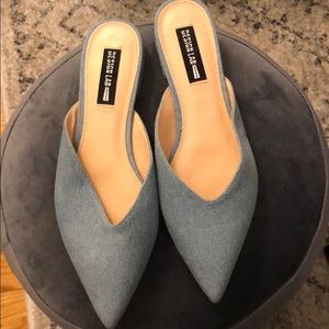 Slip on denim shoes